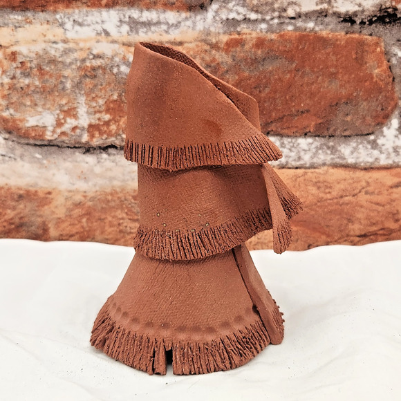 Handmade Pegi Z. AMOX Clay Sculpture – Southwest Robed Figure - Picture 3 of 9